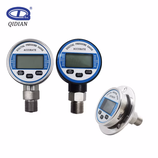 Precio de acero inoxidable 304, aceite, gas, agua, alta presión, 60bar, 100bar, 200bar, 300bar, manómetro para la venta